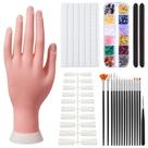 Pratique Hand Deciniee para unhas de acrílico com 100 pontas de unhas