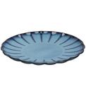 Prato 27cm Raso De Cerâmica Scallop Azul