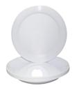 Prato acrilico 22cm branco c/10un.