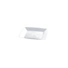 Prato Acrílico Crystal Pequeno 15cm Square Plastilânia Pacote 10 Unidades