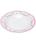 Prato Avulso 21cm Fundo Florescer Rosa Cerâmica