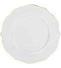 Prato Avulso 21cm para Sobremesa Royal Classic em New Bone China com Filado Ouro