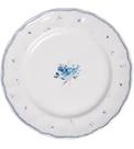 Prato Avulso 27cm Raso Florescer Azul Cerâmica