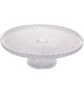 Prato Bolo 32x11cm Queen Com Base Cristal Ecológico