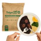 Prato branco descartavel biodegradavel de amido de milho 20cm não contem plastico talge