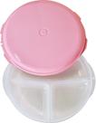 Prato Chic e Petisqueira com Divisórias - Rosa