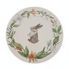Prato coelho páscoa raso porcelana 27 cm tok da casa