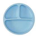 Prato Com Ventosa De Silicone Para Bebês E Criança Buba Cor Azul