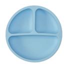 Prato Com Ventosa De Silicone Para Bebês E Criança Buba Cor Azul