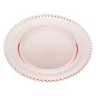 Prato Cristal de Chumbo Pearl 28430 Rosa 28cm Rojemac