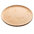 Prato De Bambu 18x2cm Lyor Bandeja Redonda Petisqueira Servir Decorar Buffet