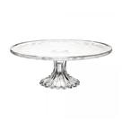 Prato de Bolo com Pé em Cristal Diamond Lyor 30cm
