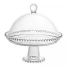 Prato de Cristal com Pé e Tampa Pearl 20cm x 18cm - Wolff Prato de Cristal com Pé e Tampa Pearl 20cm x 18cm - Wolff