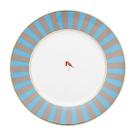 Prato de Jantar Azul Stripes - Love Birds - Porcelana