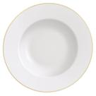 Prato de Jantar Raso Branco Borda Dourada Porcelana 28cm Elisa Tramontina Prato de Jantar Raso Branco Borda Dourada Porcelana 28cm Elisa Tramontina