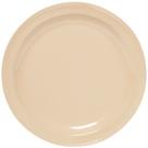 Prato de Jantar Yanco NS-109T 23cm Melamina Marrom Claro Pacote com 24
