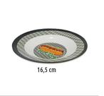 Prato De Melamina Fundo Hot Dog 16,5cm 2 Peças Sortidas