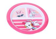 Prato de Melamina redondo raso Infantil MENINA - 20 CM Temático - 2 Unidades