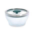 Prato de microondas Anyday Cookware de vidro sem plástico 400 mL com tampa