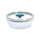 Prato de microondas Anyday Cookware de vidro sem plástico 400 mL com tampa