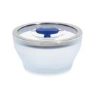 Prato de microondas Anyday Cookware, vidro sem plástico, 400 ml, azul