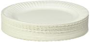 Prato de papel Empress não revestido, 23 cm, branco, pacote com 100