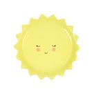 Prato de papel Meri Meri 157042 Small Yellow Sun Design