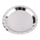 Prato De Papel Silver Prata 18cm 10 Un