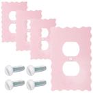 Prato de parede Relaxweex Scalloped Duplex Pink Metal 7x12 cm
