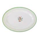 Prato De Pascoa Petisqueira Oval Coelho C/ Folhagem Em Melamina C/1Und 33cm 1070826