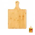 Prato de Pizza Quadrado Bambu Tipo Tábua 32x20cm FRG0395