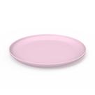 Prato de plastico tipo ecologico Raso Rosa Chá