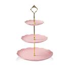 Prato de servir casamento em cerâmica Cake Stand Sweejar de 3 camadas