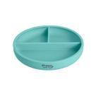 Prato de Silicone com Ventosa e Divisória - Cinza - Freso Baby