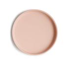 Prato de Silicone com Ventosa mushie 18x18x2 cm Sem BPA Cor Blush