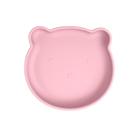 Prato de Silicone com Ventosa Ursinho - Rosa - Freso Baby