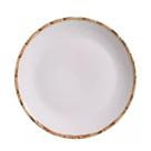 Prato de Sobremesa 20cm com Borda de Bambu 1ª Linha Scalla
