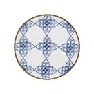 Prato De Sobremesa 21cm De Porcelana Lusitana Estampa Azulejos Portugueses Azuis Para Servir Mesa Presente