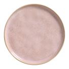 Prato de Sobremesa Bio Litchi 22cm Cerâmica Stoneware Rosa Porto Brasil