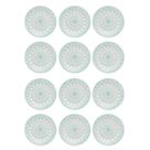 Prato de Sobremesa Cerâmica 18cm Estampa Mandala 12 Unidades - Biona 091080