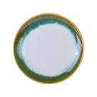 Prato de Sobremesa Cerâmica Le Sentier Branca/Verde 20cm Prato de Sobremesa Cerâmica Le Sentier Branca/Verde 20cm
