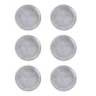 Prato de Sobremesa Coup Concrete de Cerâmica 21cm 6 Unidades - Alleanza 7546-203