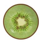 Prato de Sobremesa Coup Kiwi Frutas Tropicais Cerâmica Verde Alleanza