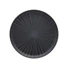 Prato De Sobremesa De Cerâmica 20Cm Flat Ônix Preto Oxford