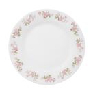 Prato de Sobremesa de Vidro Flowers Pink 20cm Em Casa Tem