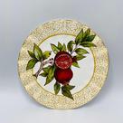 Prato de Sobremesa Encanto Dourado 20cm- Scalla