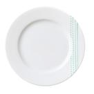Prato de Sobremesa Monocroma 21cm Porcelana Decorado Tramontina