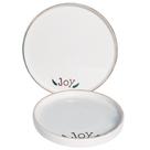 Prato De Sobremesa Natal Redondo Branco 2,5x19,5cm Silveira Prato De Sobremesa Natal Redondo Branco 2,5x19,5cm Silveira