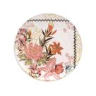 Prato de Sobremesa Oxford em Cerâmica Buquê Tropical 18,5cm Prato de Sobremesa Oxford em Cerâmica Buquê Tropical 18,5cm