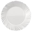 Prato de Sobremesa Pétala Opaline Nadir Branco 1 Unidade